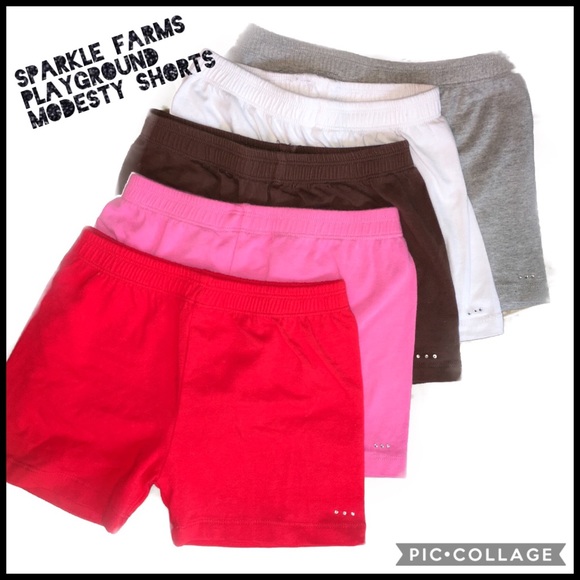 black modesty shorts